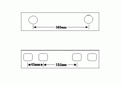 594mm 4 hole Embroidery Plan File Strip